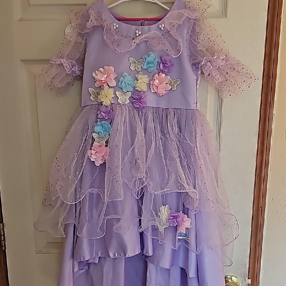 Purple Floral Kids Costume